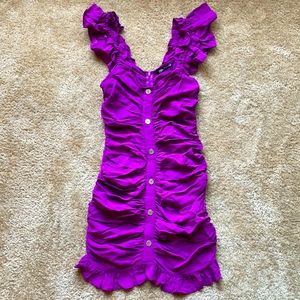 Zara purple midi dress